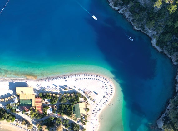 Тур на яхте с посещением острова Олюдениз ᐈ Tortuga Tours