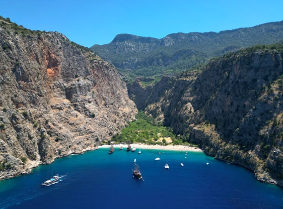 Долина бабочек в Турции - Butterfly Valley ᐈ Tortuga Tours